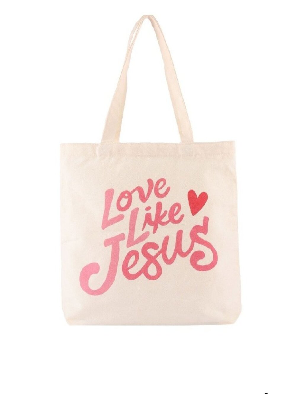 Love Like Jesus Canvas Tote Bag Christian Reusable Shopping Book Beach - Picture 6 of 11